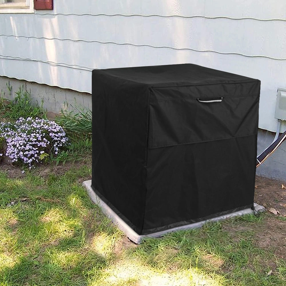 Black Air Conditioner Cover