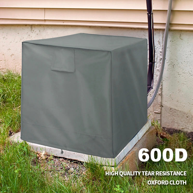 Gray Air Conditioner Cover